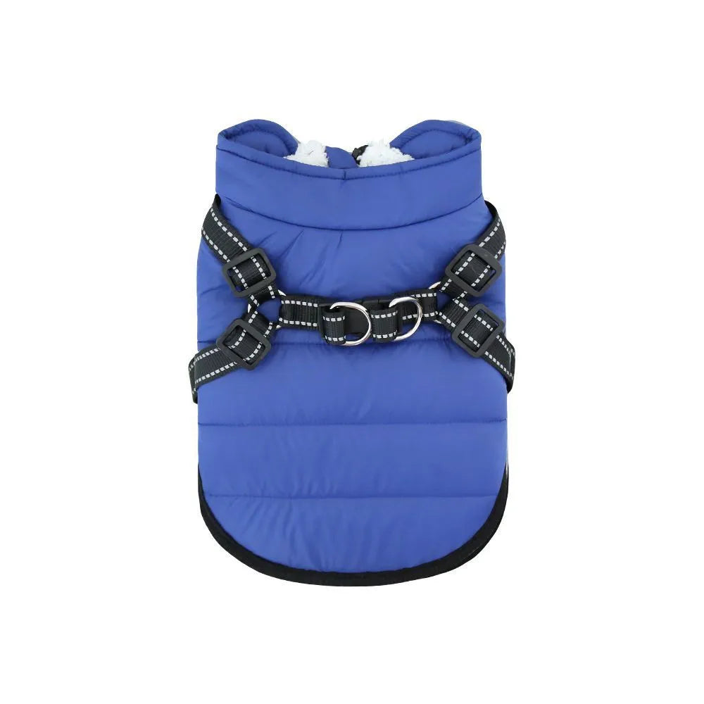 Purrfect Pet Kingdom® - Insulated Fleece-lined Dog Vest With Chest And Back Zipper - Pet Coats