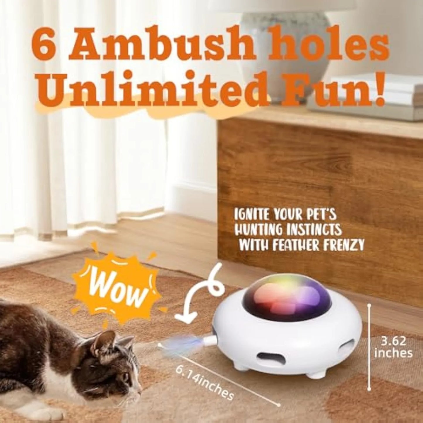 Purrfect Pet Kingdom® - Interactive Cat Toys For Indoor Cats Automatic Kitten Toys - Cat Toys