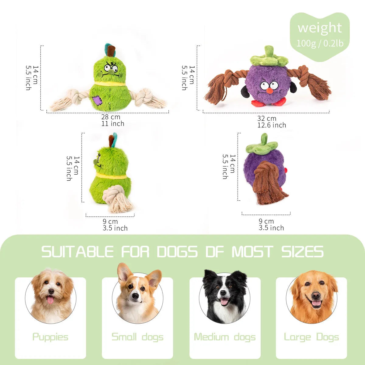 Purrfect Pet Kingdom® - Interactive Dog Toy Plush Rope Knot Tug Of War Game Bb Bite - Dog Toys