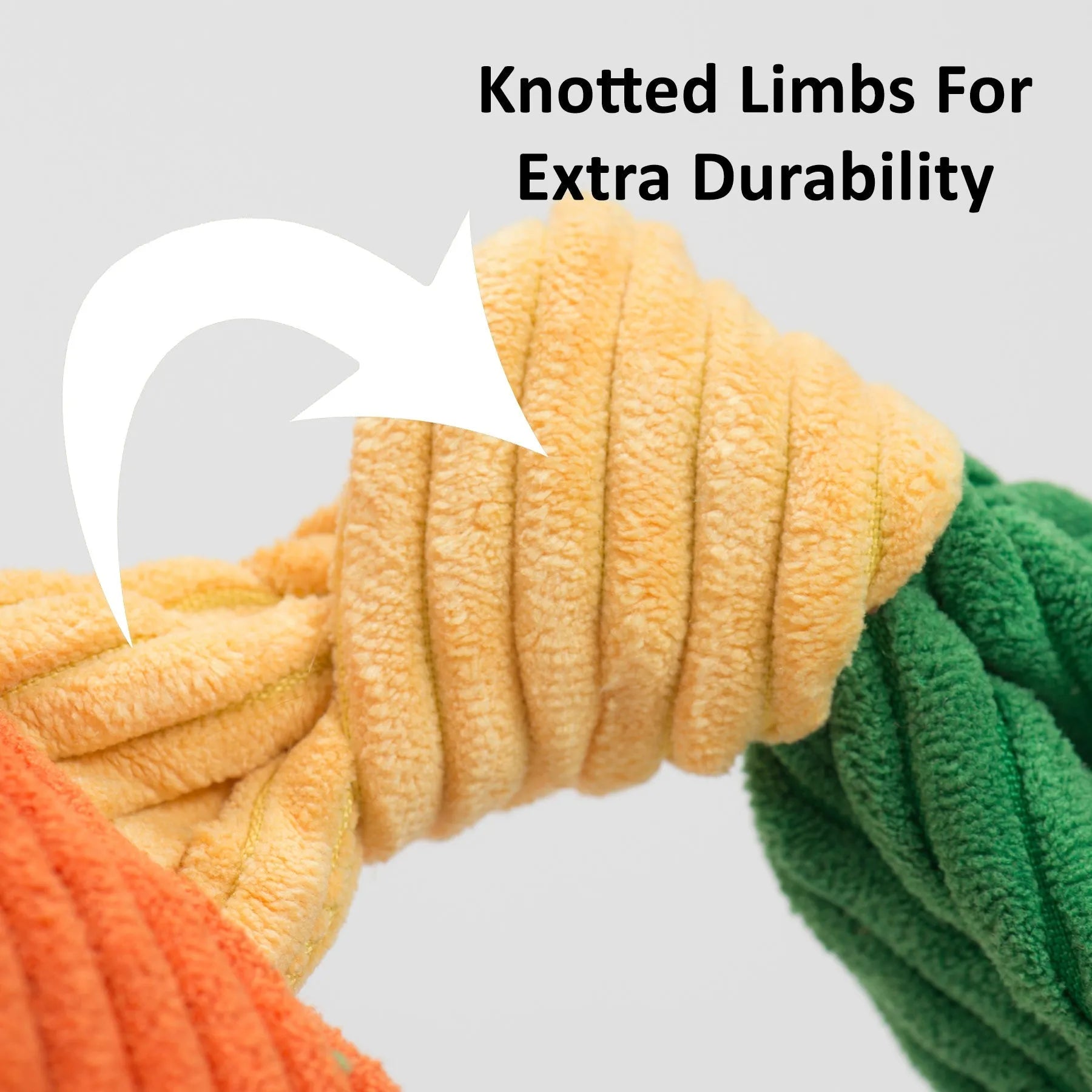 Purrfect Pet Kingdom® - Interactive Navy Goat Knottie Dog Toy for Play and Cuddling - Dog Toys