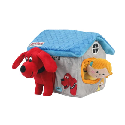 Purrfect Pet Kingdom® - Interactive Plush House Puzzle Toy for Dogs with Squeakers - Puzzles & Treat-Dispensing Toys