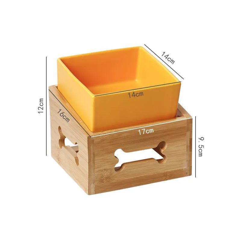 Purrfect Pet Kingdom® - Large Capacity High Stand Ceramic Pet Bowl - 0