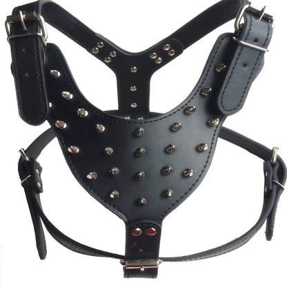 Purrfect Pet Kingdom® - Large Dog Punk Style Rivet Chest Strap Explosion-proof Punch - Dog Harness