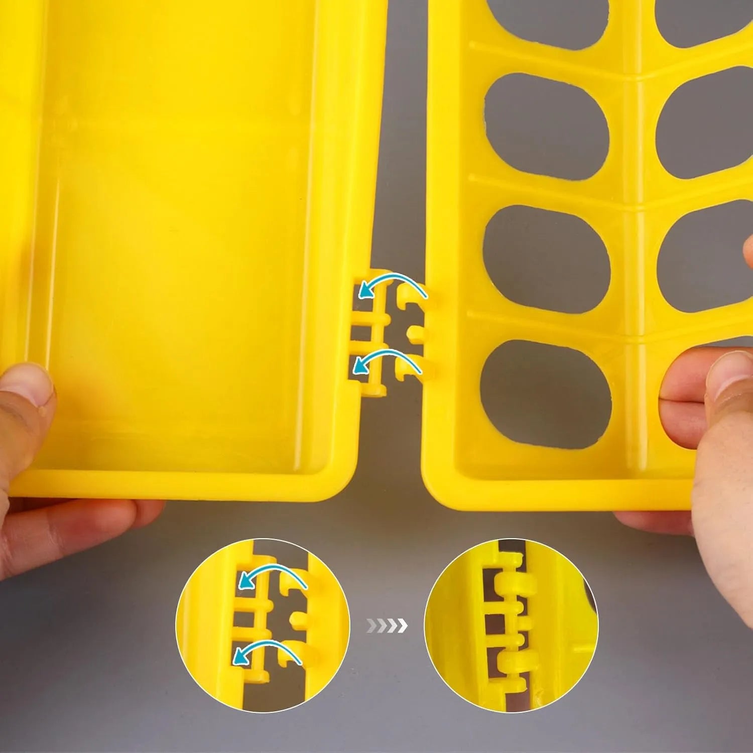 Purrfect Pet Kingdom - Little Giant Flip-Top Poultry Ground Feeder 20-Inch, Yellow 2-Pack - Bird Cage Water Dishes