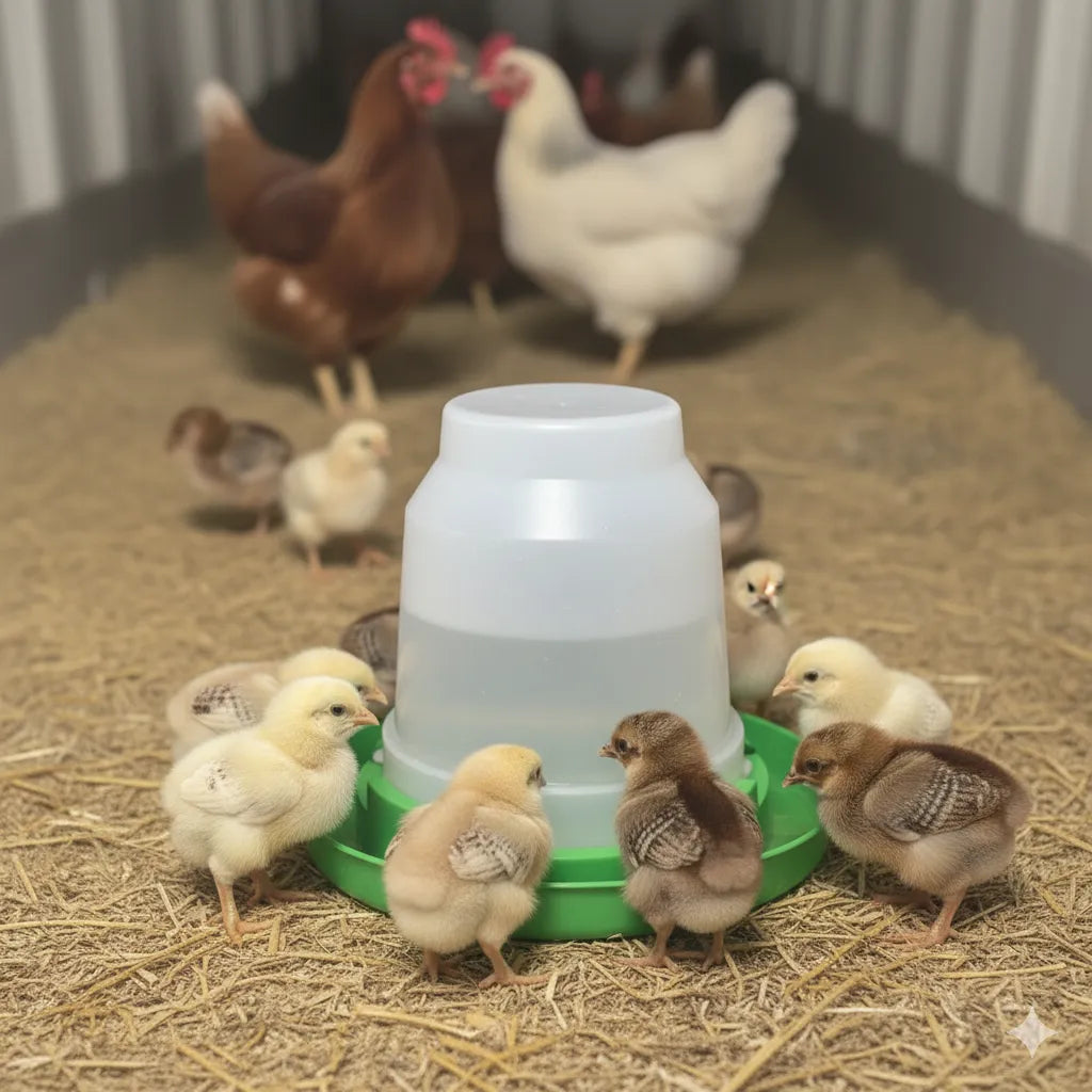 Purrfect Pet Kingdom - Little Giant Plastic Nesting Poultry Waterer Jar Jug Only - Bird Feeder