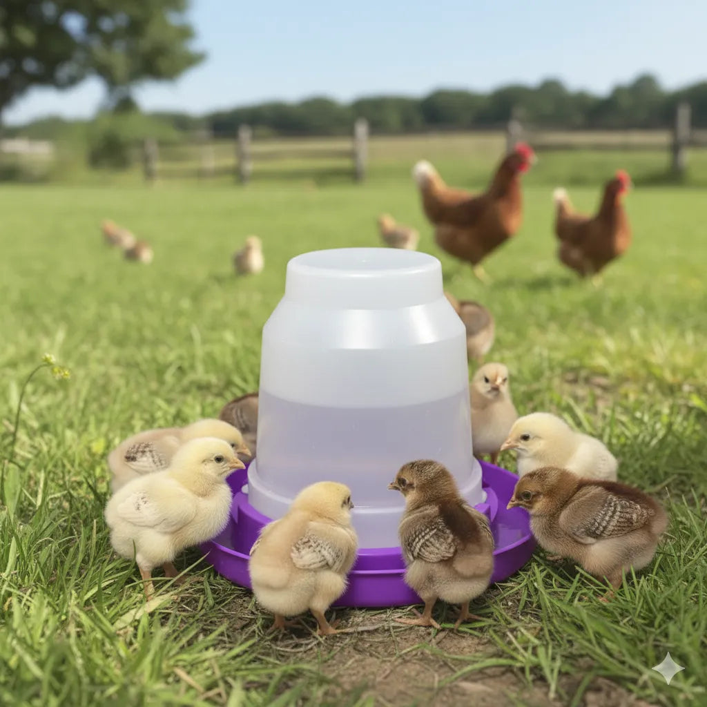 Purrfect Pet Kingdom - Little Giant Plastic Nesting Poultry Waterer Jar Jug Only - Bird Feeder