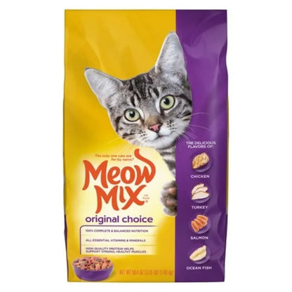 Purrfect Pet Kingdom® - Meow Mix Original Choice Dry Cat Food Chicken and Salmon Mix - Non-Prescription Cat Food