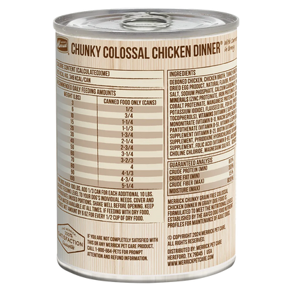 Purrfect Pet Kingdom® - Merrick Chunky Grain Free Colossal Chicken Wet Dog Food - Wet Dog Food