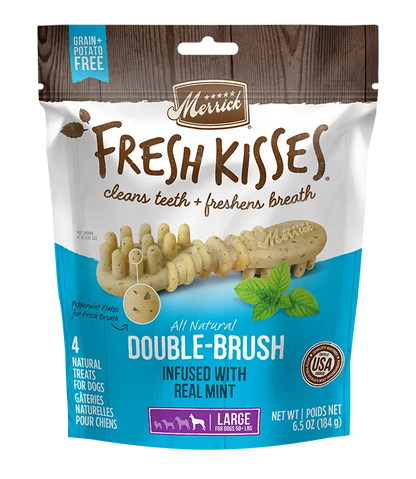 Purrfect Pet Kingdom® - Merrick Fresh Kisses Mint Dental Treats For Large Dogs - Dog Treats