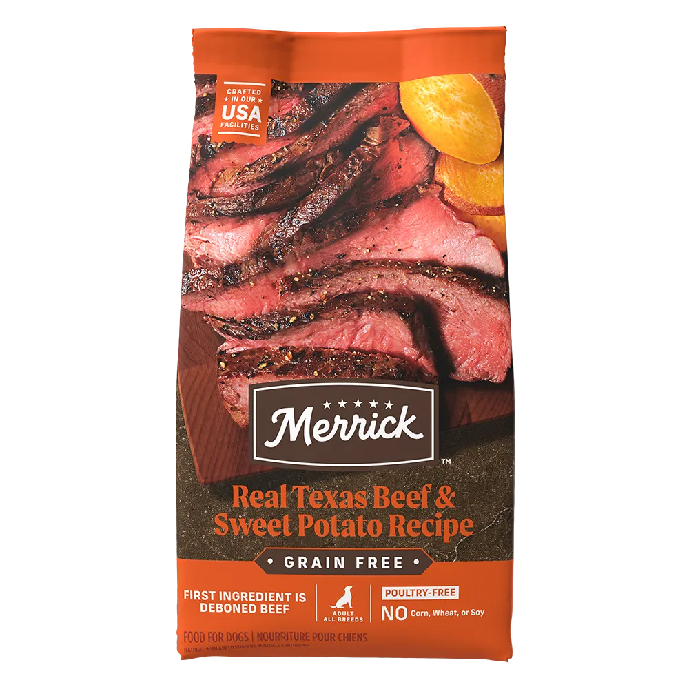 Purrfect Pet Kingdom® - Merrick Grain Free Adult Beef and Sweet Potato Dog Dry Food - Dry Dog Food