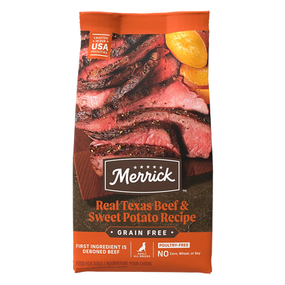 Purrfect Pet Kingdom® - Merrick Grain Free Adult Beef and Sweet Potato Dog Dry Food - Dry Dog Food