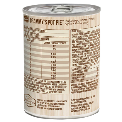 Purrfect Pet Kingdom® - Merrick Grain Free Grammy Pot Pie Wet Dog Food (12.7oz) - Wet Dog Food