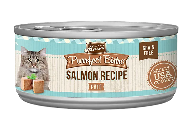Purrfect Pet Kingdom® - Merrick Purrfect Bistro Grain Free Adult Salmon Pate Cat - Wet Cat Food