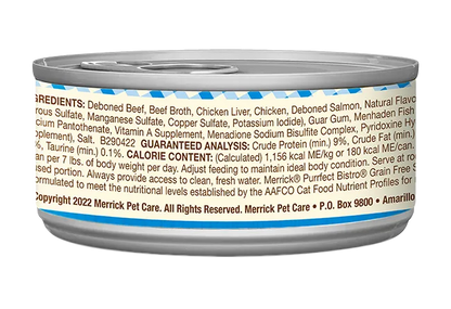 Purrfect Pet Kingdom® - Merrick Purrfect Bistro Grain Free Adult Surf and Turf Pate - Wet Cat Food