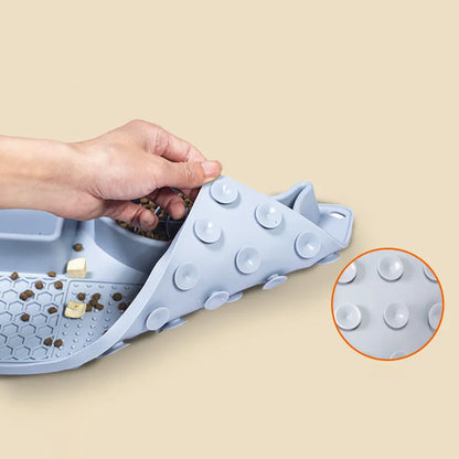 Purrfect Pet Kingdom® - Multifunction Pet Slow Feeder Bowls Dog Licking Mat With - Slow Feeder Bowls