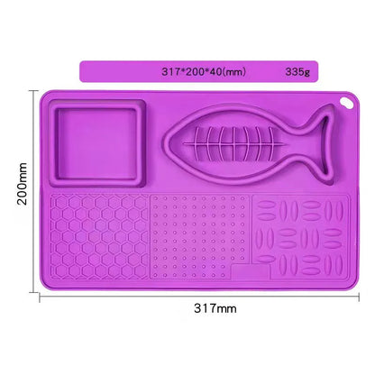 Purrfect Pet Kingdom® - Multifunction Pet Slow Feeder Bowls Dog Licking Mat With - 4