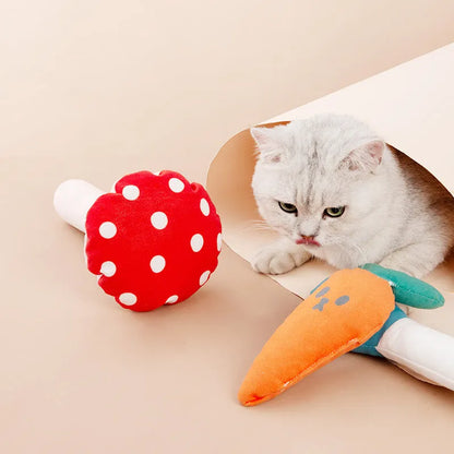 Purrfect Pet Kingdom® - Mushroom Cat Mint Toy Pet Chew - Cat Toys