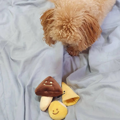 Purrfect Pet Kingdom® - Mushroom Tibetan Food Vocal Toy Set Dog - Dog Toys