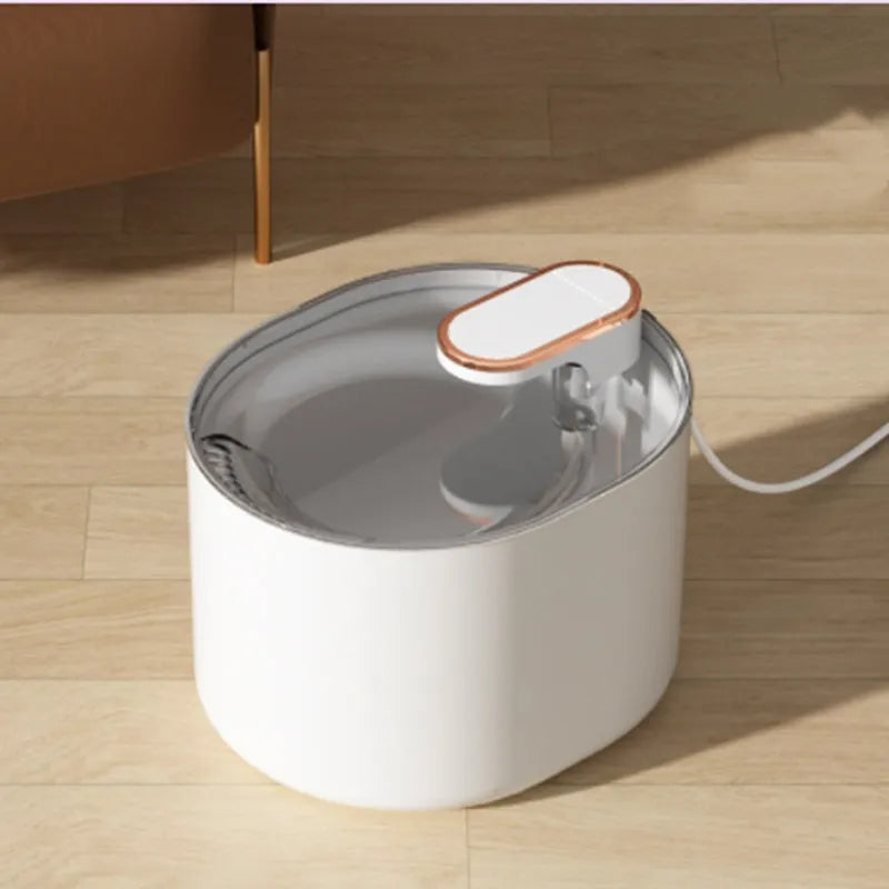 Purrfect Pet Kingdom - Mute Cat Water Fountain - USB Electric Auto Pet Drinker - 0