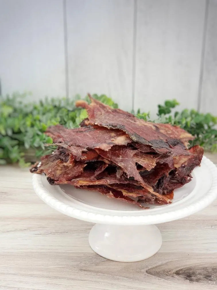 Purrfect Pet Kingdom® - Naked Beasts Beef Lips Thin Cut Low Fat Dog Chews 200g Pack - Dog Treats