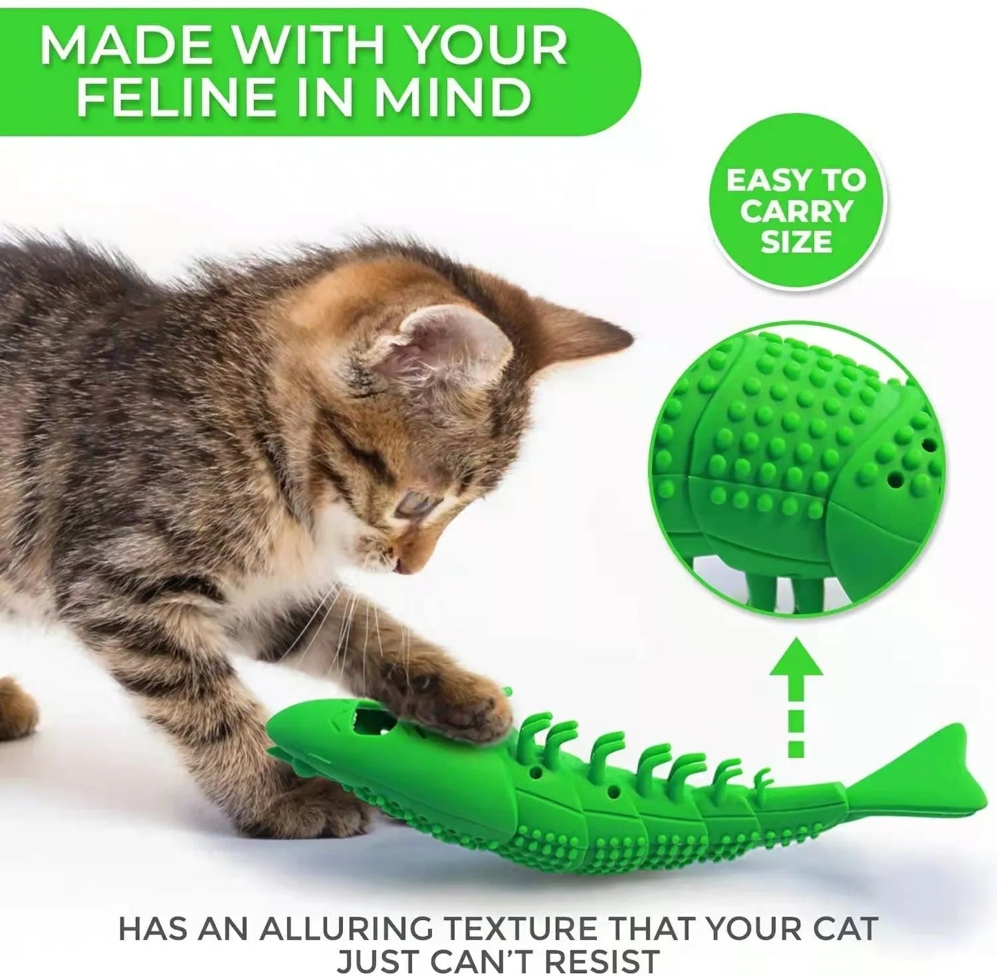 Purrfect Pet Kingdom® - New Catnip Toys For Cats 360 Degree Teeth Cleaning - Cat Toys