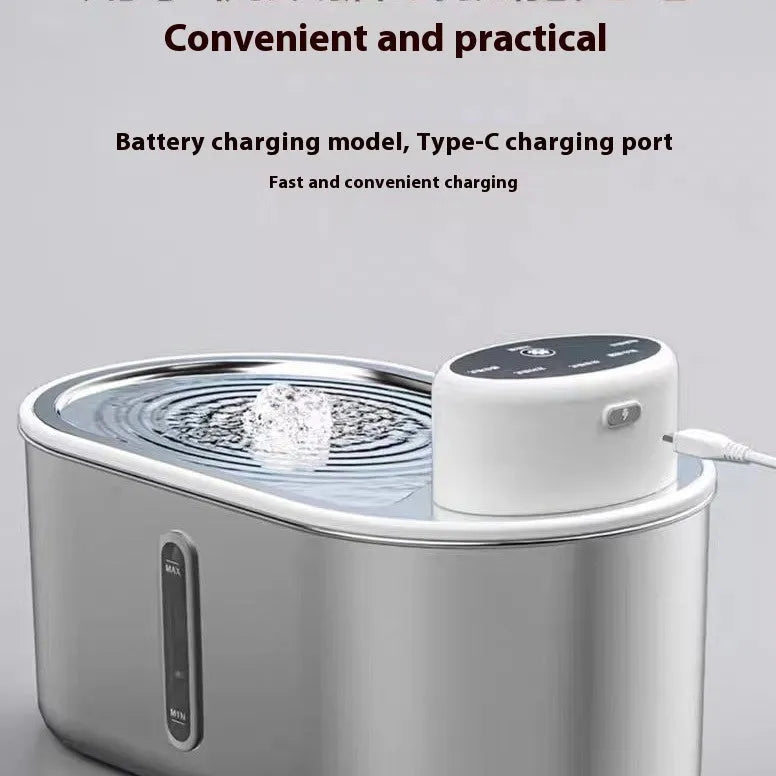 Purrfect Pet Kingdom® - Non-plug-in Infrared Induction Pet Dog Drink Fountain - Water Fountains