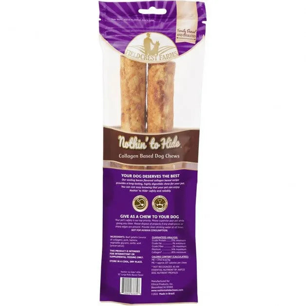 Purrfect Pet Kingdom® - Nothin’ to Hide Small Bacon Roll (5inch 2pk) (6.38oz) - Dog Treats