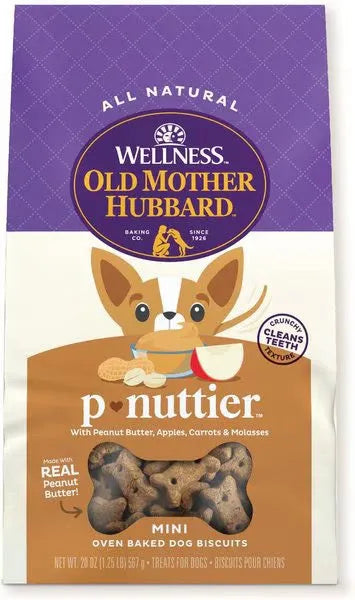 Purrfect Pet Kingdom® - Old Mother Hubbard P-Nuttier Mini Crunchy Dog Treats (20oz) - Dog Treats