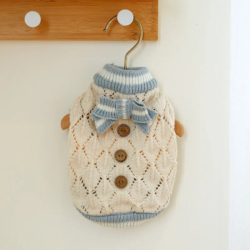 Purrfect Pet Kingdom® - One-piece Star-patterned Sweater For Dogs And Cats In Fall - Pet Sweaters