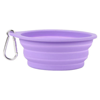 Purrfect Pet Kingdom® - Outdoor Dog Folding Bowl Silicone Pet Bowl Drinking And - Dog Travel Bowls