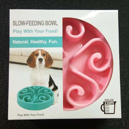 Purrfect Pet Kingdom® - Pet Anti-choke Food Basin Dog Food Bowl - Slow Feeder Bowls