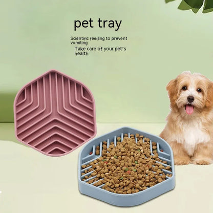 Purrfect Pet Kingdom® - Pet Anti-choke Slow Food Silicone Licking Pad - Slow Feeder Bowls