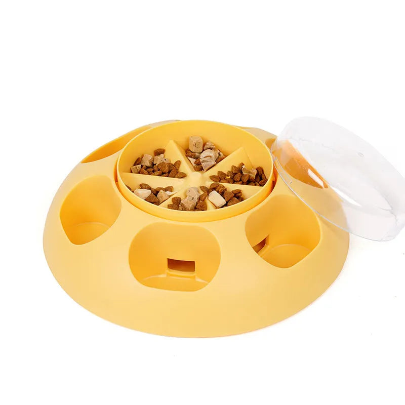 Purrfect Pet Kingdom® - Pet Automatic Press Leakage Device Dog Food Training Leakage - Slow Feeder Bowls