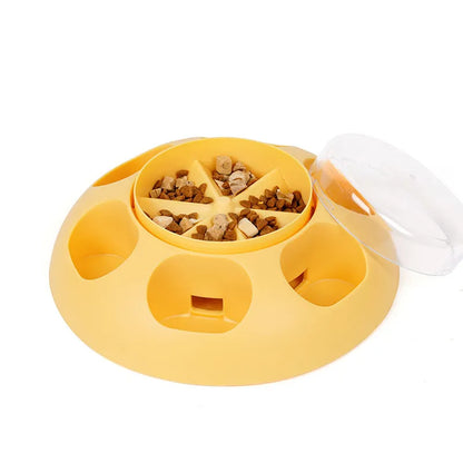 Purrfect Pet Kingdom® - Pet Automatic Press Leakage Device Dog Food Training Leakage - Slow Feeder Bowls