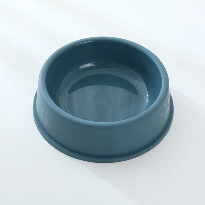Purrfect Pet Kingdom® - Pet Bowl Plastic Frosted Footprints Dog Cat Feeding Water - Bowls