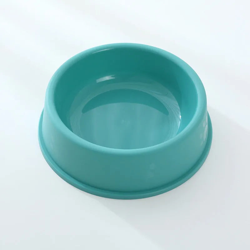 Purrfect Pet Kingdom® - Pet Bowl Plastic Frosted Footprints Dog Cat Feeding Water - Bowls