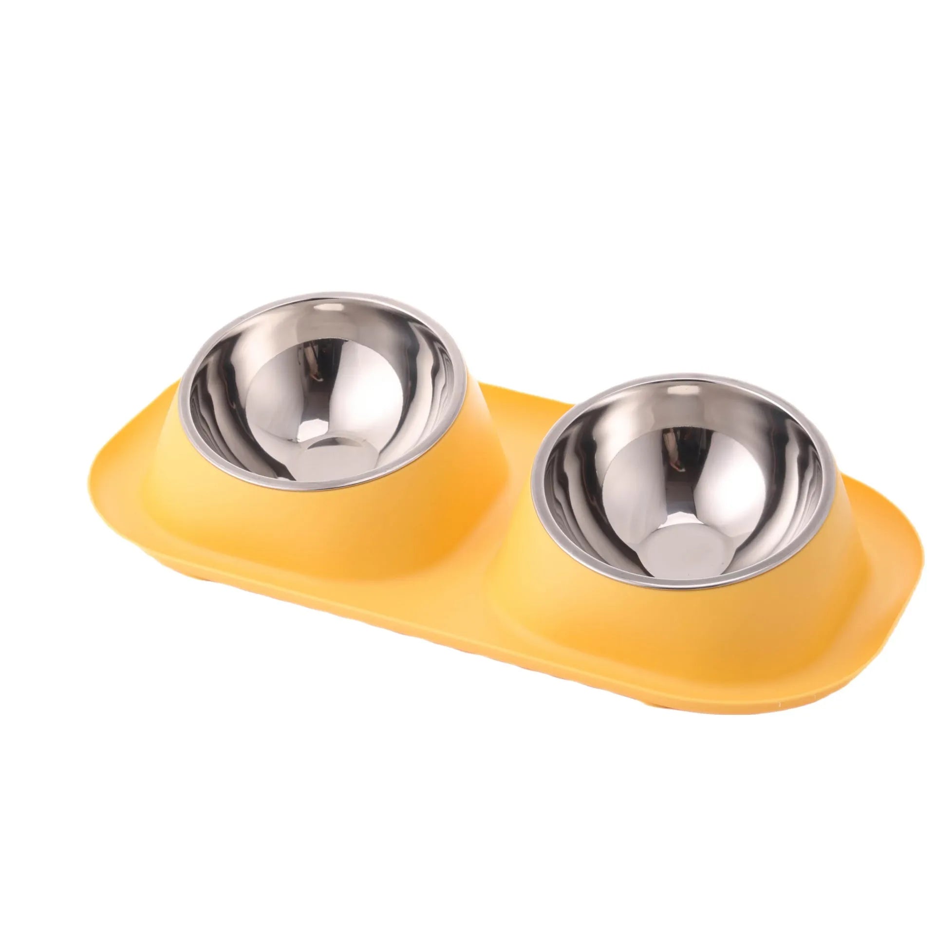 Purrfect Pet Kingdom® - Pet Bowl Stainless Steel Dog Double Neck Basin - Bowls