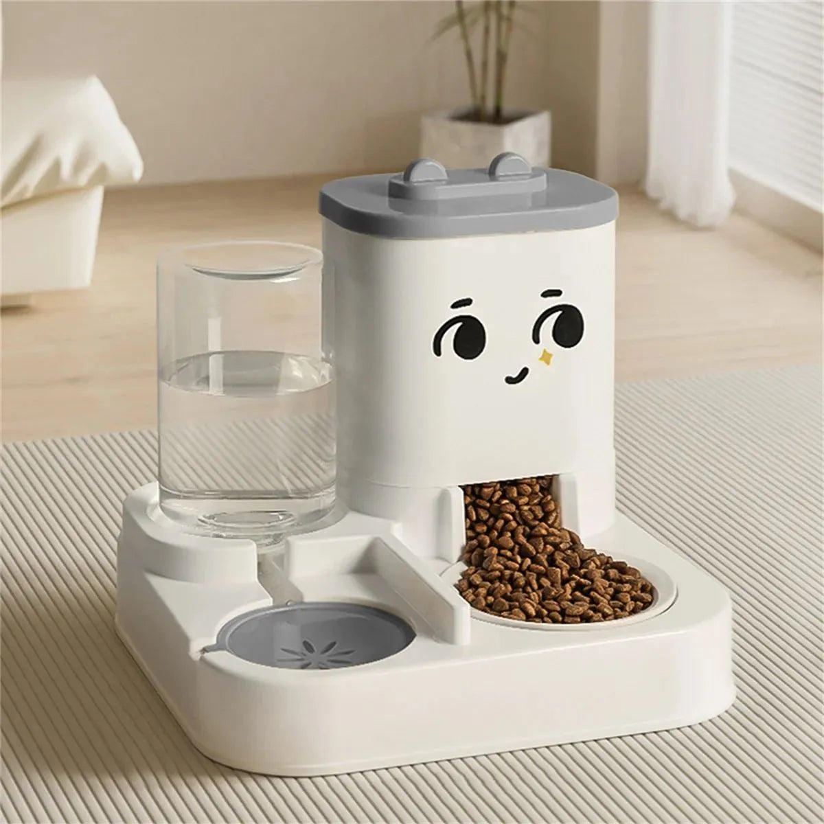 Purrfect Pet Kingdom® - Pet Cartoon Feeding And Watering Dispenser With Large - Auto Feeders