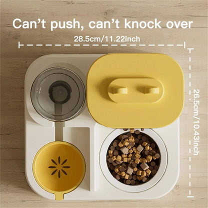 Purrfect Pet Kingdom® - Pet Cartoon Feeding And Watering Dispenser With Large - Auto Feeders