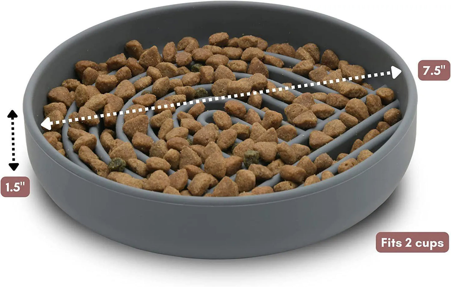 Purrfect Pet Kingdom® - Pet Cat And Dog Fashion Simple Slow Feeding Bowl - Slow Feeder Bowls
