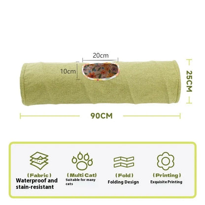 Purrfect Pet Kingdom® - Pet Cat Tunnel Self-Hi Relief Toy - Tunnels