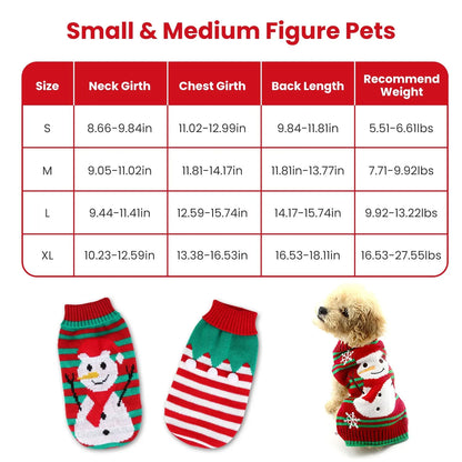 Purrfect Pet Kingdom® - Pet Christmas Turtleneck Sweater Dog Cat Christmas Clothes - Pet Sweaters