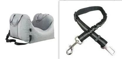 Purrfect Pet Kingdom® - Pet Dog Car Carrier Seat Waterproof Basket Portable Car Seat - Car Crates