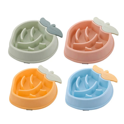 Purrfect Pet Kingdom® - Pet Dog Feeding Bowls Eating Feeder Dish Prevent Obesity Pet - Slow Feeder Bowls