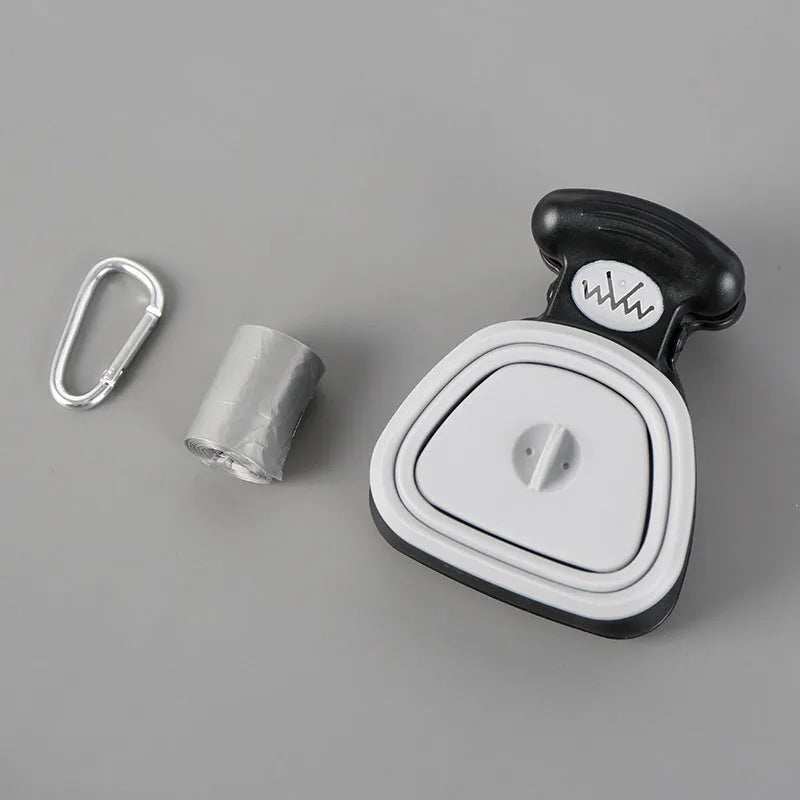 Purrfect Pet Kingdom® - Pet Dog Poop Bag Dispenser Travel Foldable Poop Spoon - Pet Waste Dispenser