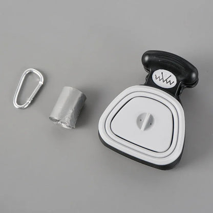 Purrfect Pet Kingdom® - Pet Dog Poop Bag Dispenser Travel Foldable Poop Spoon - Pet Waste Dispenser