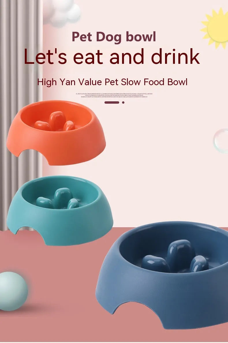 Purrfect Pet Kingdom® - Pet Dog Slow Food Bowl Feeder Color - 0