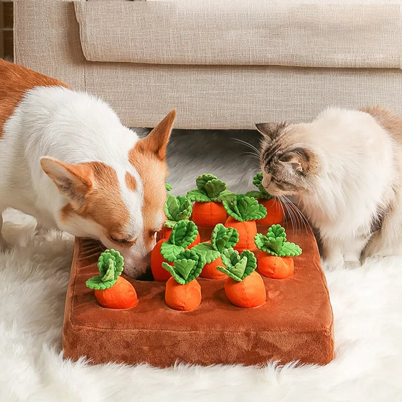 Purrfect Pet Kingdom® - Pet Dog Toys Carrot Plush Toy Vegetable Chew Toy For Dogs - 0