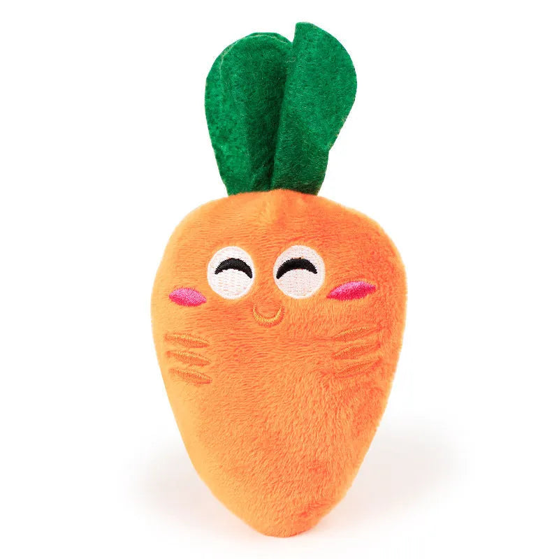 Purrfect Pet Kingdom® - Pet Dog Toys Carrot Plush Toy Vegetable Chew Toy For Dogs - 0