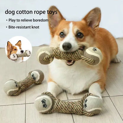 Purrfect Pet Kingdom® - Pet Dog Toys For Large Small Dogs Toy Interactive Cotton - Brushes